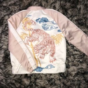 Zara Tiger Printed Asian Bomber Jacket